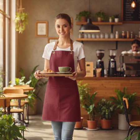 barista önlük şef cafe mutfak garson restaurant seramik kanvas panama kumaş su itici leke tutmaz